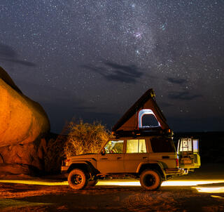 Self drive og camping i Namibia